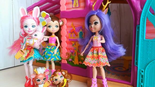 СКАЗКА Энчантималс День рождение Данессы Олени мультик Enchantimals продолжение Энчантималс Часть 2 смотреть онлайн