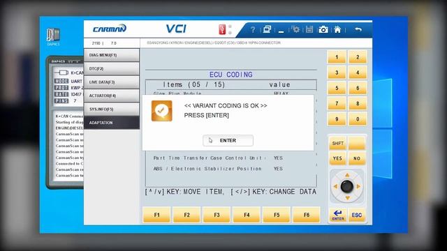 Disabling immobilizer on SsangYong Kyron D20DT using DAP4CS