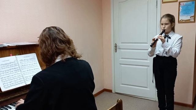 Клачкова Виктория, 10 лет. А. Александров "Новогодняя полька" смотреть онлайн