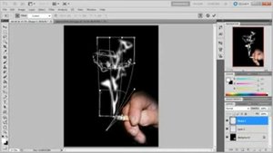 Видеоурок   Рисуем дымом в Photoshop