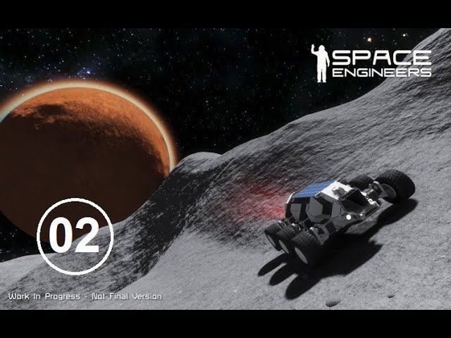 Space Engineers (02) - Поиск ресурсов, постройка солнечной батареи.