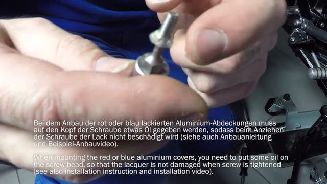 Abdeckkappen-Motorbefestigung hinten BMW R1200R LC & R1200RS by HORNIG смотреть онлайн