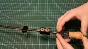 Карбоновый шток 8мм. Втулка скольжения револьверная на 2 диаметра на ZAG. Пробковая ручка с резьбой