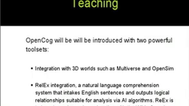 OpenCog: A Software Framework for Integrative AGI смотреть онлайн