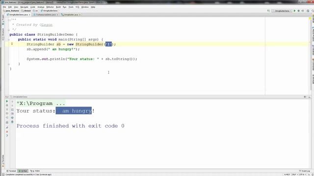Java. Особенность 2. StringBuilder смотреть онлайн
