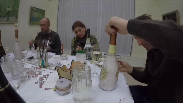 Декупаж пляшок смотреть онлайн