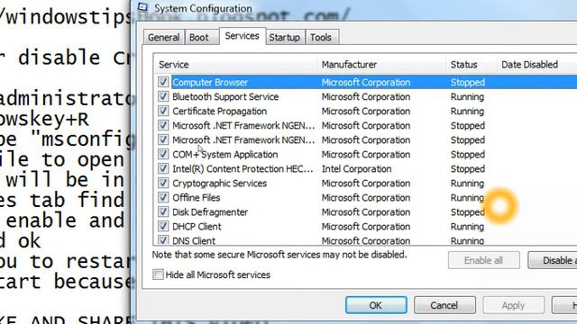 How to enable or disable Credential manager Service by system configuration tool смотреть онлайн