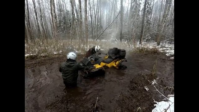 Ноябрьская покатушка часть 1 Стелс Гепард 650,800 & BRP800 смотреть онлайн