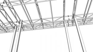 Каркас под автонавес по ТЗ - 14х4,5х2,7*м