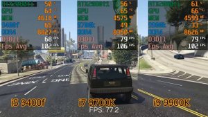 Core i5 9400f VS Core i7 9700K VS Core i9 9900K ベンチマークテスト
