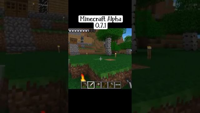 minecraft alpha 0.7.1 #shorts #minecraft