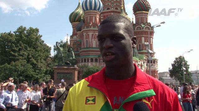 Moscow 2013 - Kirani James GRN - ITW