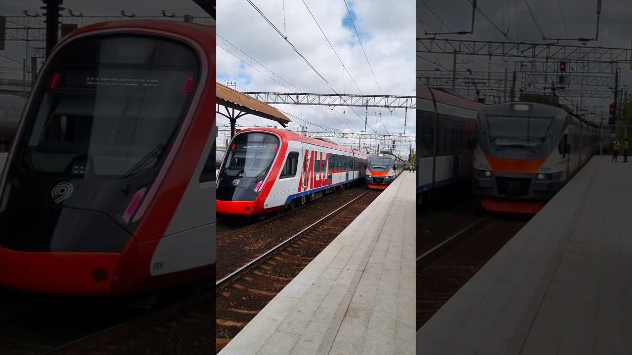 ст. Перово МЦД -3 встреча Иволги 3.0 с ЭП2Д. #мцд #иволга #эп2д #электричка #перова #ржд #train смотреть онлайн