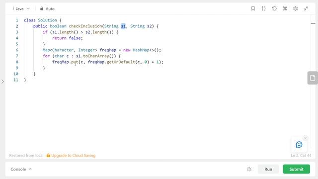 Permuations in String PART 1 - Sliding Window - Leetcode 567 - Python and Java