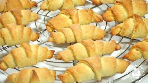 Вкуснейшее ТВОРОЖНОЕ печенье "рогалики". Быстро и просто к чаю.