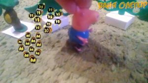 Свинка Пеппа Игрушки Новый Серий Укусил пчелы у Джорджа