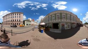 360 Video. Прогулка по Рождественской улице Нижнего Новгорода