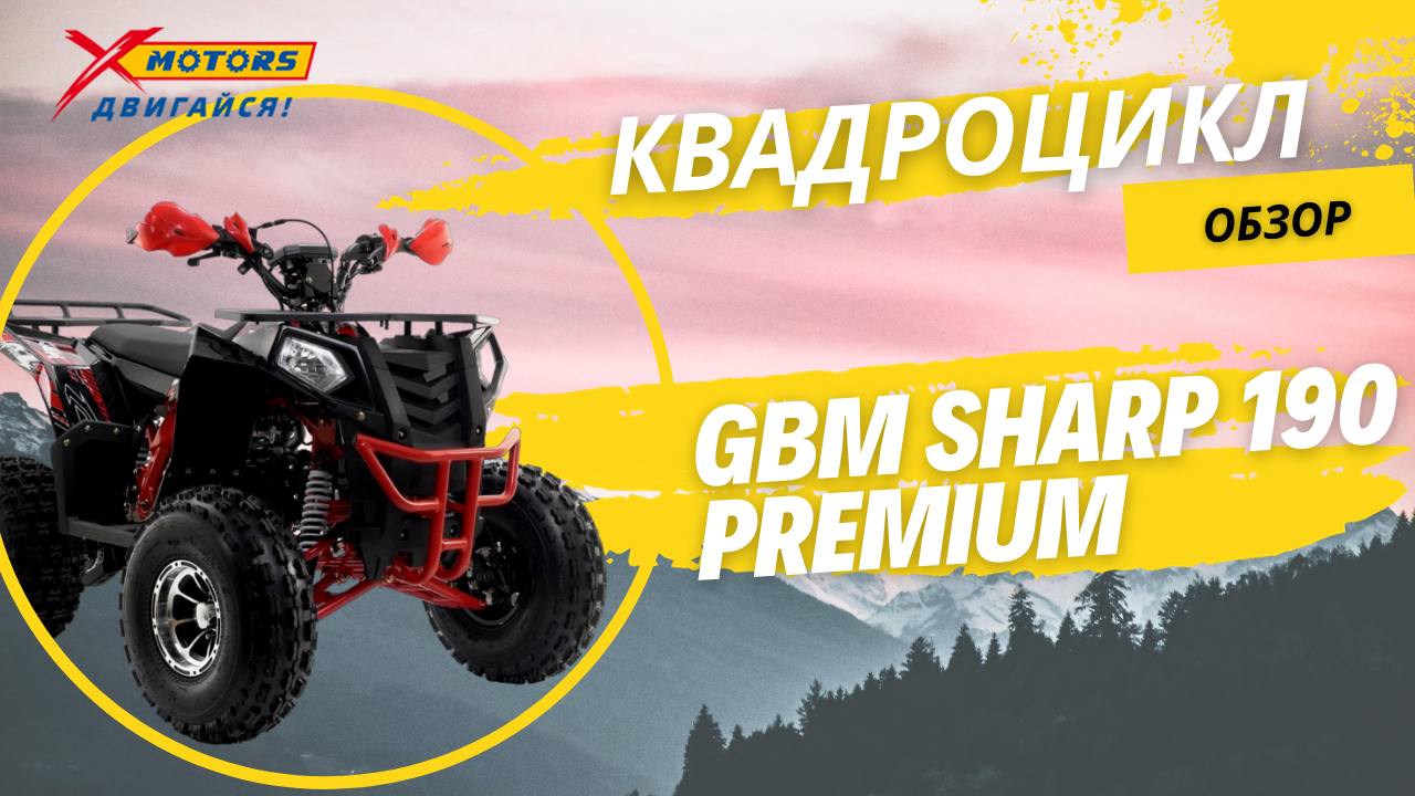 ОБЗОР квадроцикла GBM SHARP 190 PREMIUM от X-MOTORS