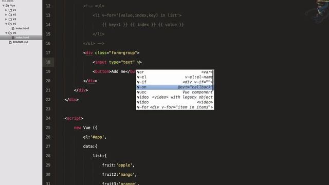 Vuejs 2.0 Beginner Series | V-for and its Example Project #6