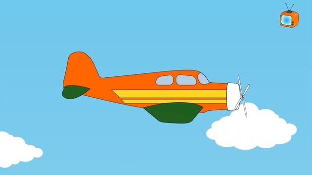 Самолет - раскраска. Plane coloring! смотреть онлайн