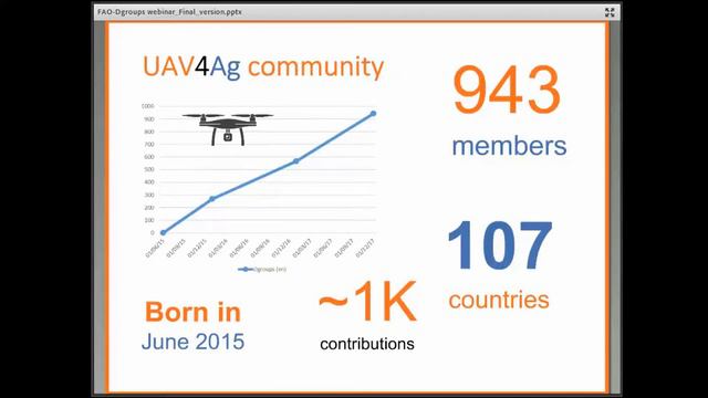 Unmanned Aerial Vehicles (UAV) for Agriculture Dgroups