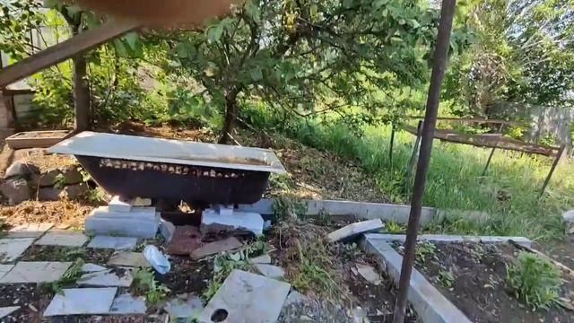 Делаю навес для будущего дивана-качели и детской площадке. Часть 1 смотреть онлайн