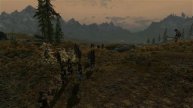♛ Skyrim Massive NPC Battles - 24 Imperials VS 4 Giants