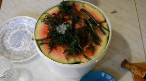 Солёный квашеный арбуз. Рецепт закусона))