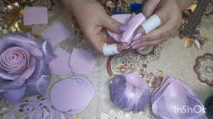 мастер-класс "Куст роз" (из изолона  )