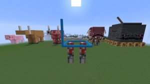 Minecraft Strider, Cold Strider, Mob Build, Minecraft Statue - Bedrock, Java