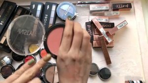 на подоконнике: TopFace | много однушек теней | румяна | помады |свотчи | часть 2