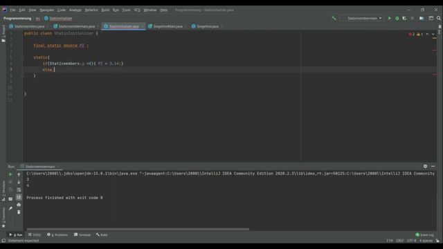 Java für Fortgeschrittene #1 - Staticmember| Singleton pattern| static initializer deutsch смотреть онлайн