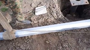 Монтаж опоры НФГ