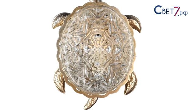 Настенный стеклянный светильник черепаха Favourite Turtle 2256-1W смотреть онлайн