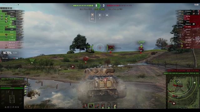 Turtle Mk. I. Премиальная ПТ (Великобритания). Карта Вестфилд. №-2 смотреть онлайн