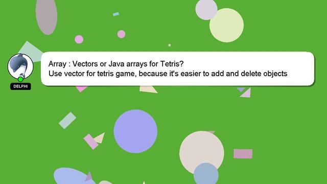 Array : Vectors or Java arrays for Tetris? смотреть онлайн