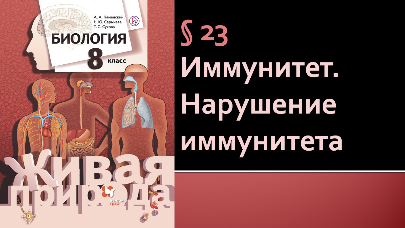 Параграф 23. Иммунитет. Нарушение иммунитета