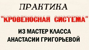 ПРАКТИКА «КРОВЕНОСНАЯ СИСТЕМА» ИЗ МАСТЕР КЛАССА АНАСТАСИИ ГРИГОРЬЕВОЙ«ЛЕГКАЯ АНАТОМИЯ ДЛЯ ЭЗОТЕРИКА»