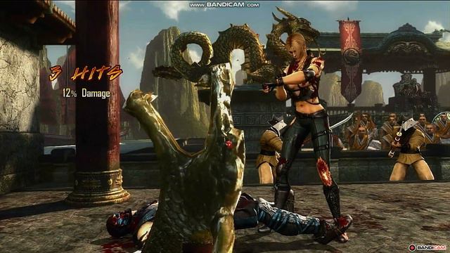 mortal kombat 9 sonya blade gameplay.