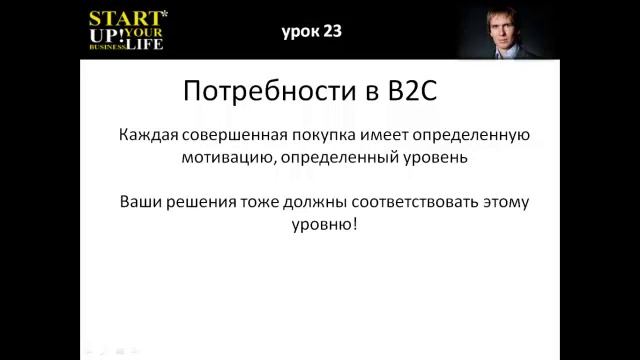 23  Потребности в В2С смотреть онлайн