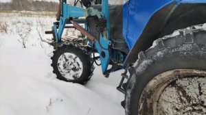 Запуск МТЗ 82.1 в мороз.