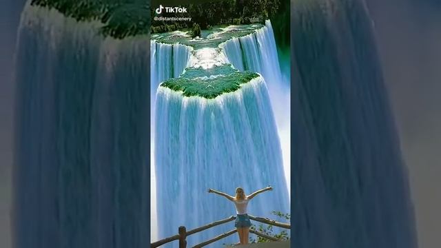 Самый большой водопад в острове Куан-гуала-(достопримечательности острова) ?️?️?️