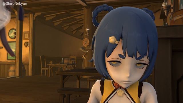 Hu Tao's annoying gas | Girl fart animation смотреть онлайн