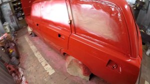 Покраска Ваз 2104 в гаражных условиях завершена