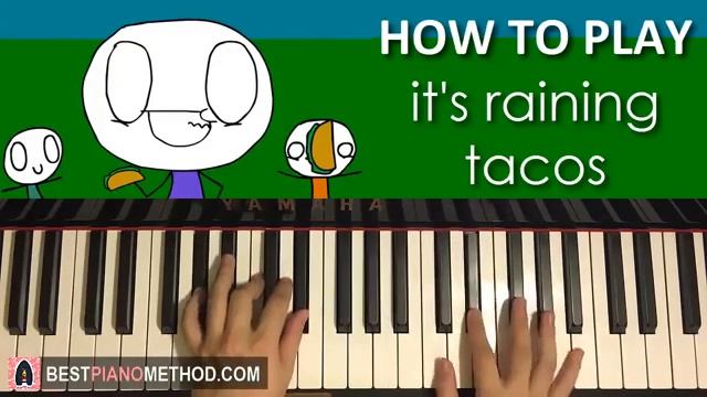 How To Play It S Raining Tacos Parry Gripp And Boonebum (Piano Tutorial Lesson) смотреть онлайн