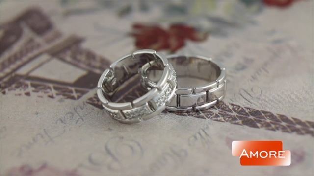 Свадебные кольца из белого золота с бриллиантами | Необычный дизайн