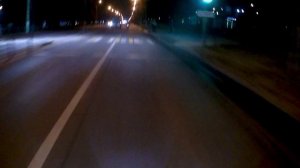 Ночной заезд на мотоцикле по городу