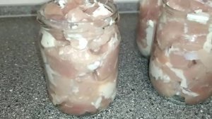 Тушёнка свиная домашняя.