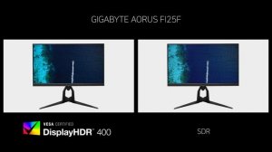 Video HDR - GIGABYTE AORUS FI25F