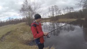 ЛОВЛЯ НА ЭКРАН  ЩУКА!!!